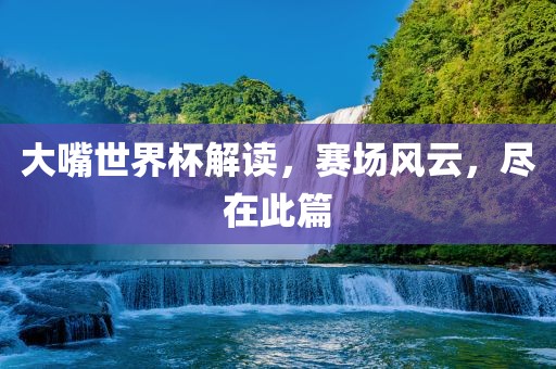 大嘴世界杯解读，赛场风云，尽在此篇