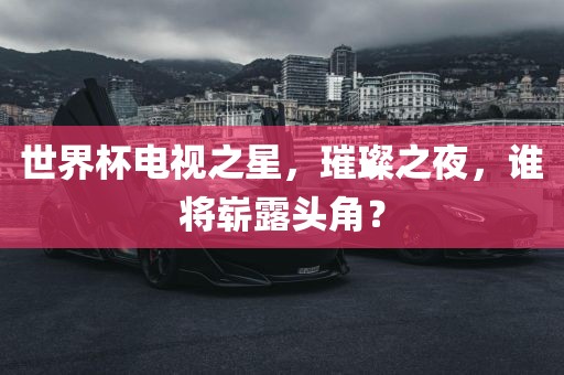 世界杯电视之星，璀璨之夜，谁将崭露头角？洪湖市顺升工程机械租赁有限公司