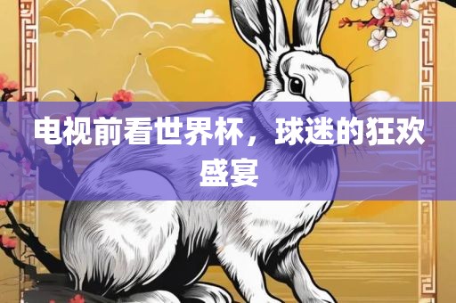 电视前看世界杯，球迷的狂欢盛宴