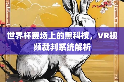世界杯赛场上的黑科技，VR视频裁判系统解析洪湖市顺升工程机械租赁有限公司
