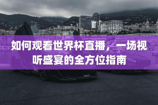 如何观看世界杯直播，一场视听盛宴的全方位指南