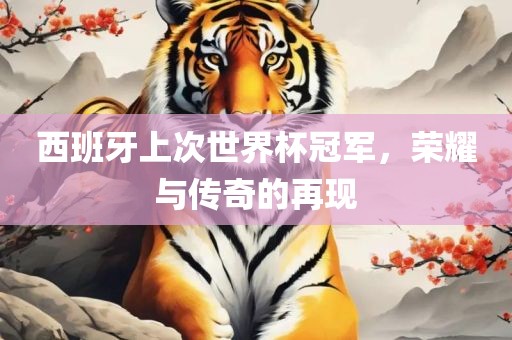 西班牙上次世界杯冠军，荣耀与传奇的再现