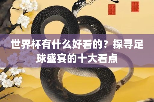 世界杯有什么好看的？探寻足球盛宴的十大看点洪湖市顺升工程机械租赁有限公司