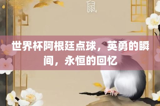 世界杯阿根廷点球，英勇的瞬间，永恒的回忆