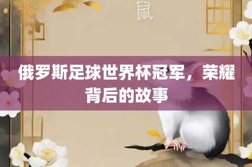 俄罗斯足球世界杯冠军，荣耀背后的故事