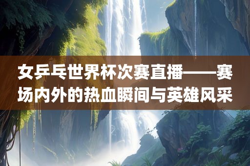 女乒乓世界杯次赛直播——赛场内外的热血瞬间与英雄风采洪湖市顺升工程机械租赁有限公司