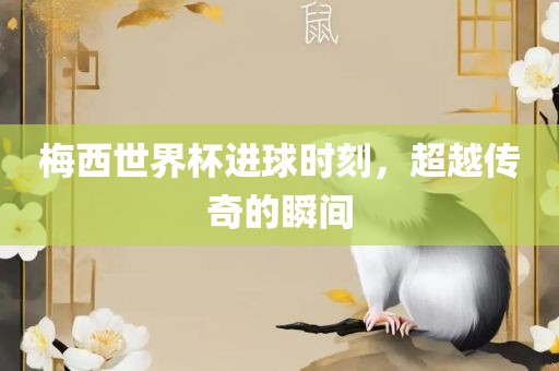 梅西世界杯进球时刻，超越传奇的瞬间