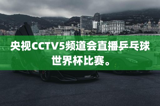 央视CCTV5频道会直播乒乓球世界杯比赛。