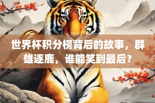 世界杯积分榜背后的故事，群雄逐鹿，谁能笑到最后？