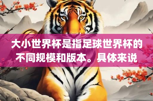 大小世界杯是指足球世界杯的不同规模和版本。具体来说