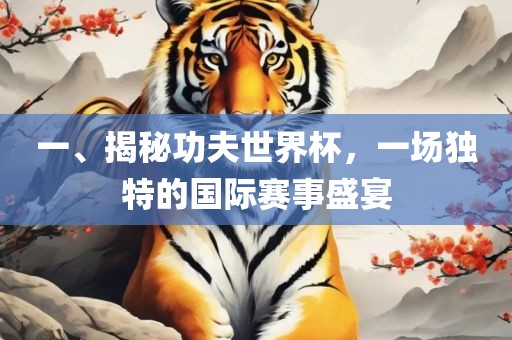 一、揭秘功夫世界杯，一场洪湖市顺升工程机械租赁有限公司独特的国际赛事盛宴