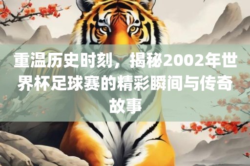 重温历史时刻，揭秘2002年世界杯足球赛的精彩瞬间与传奇故事洪湖市顺升工程机械租赁有限公司
