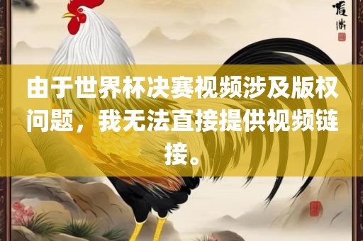 由于世界杯决赛视频涉及版权问题，我无法直接提供视频链接。洪湖市顺升工程机械租赁有限公司