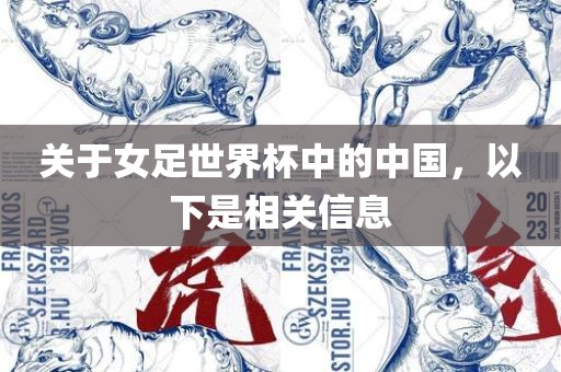 关于女足世界杯中的中国，以下是相关信息