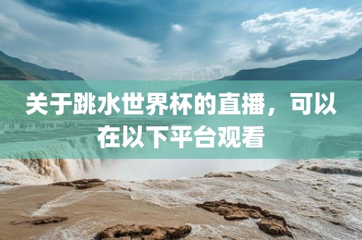 关于跳水世界杯的直播，可以在以下平台观看洪湖市顺升工程机械租赁有限公司
