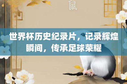 世界杯历史纪录片，记录辉煌瞬间，传承足球荣耀洪湖市顺升工程机械租赁有限公司