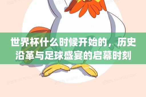 世界杯什么时候开始的，历史沿革与足球盛宴的启幕时刻