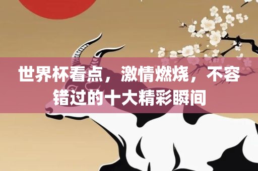 世界杯看点，激情燃烧，不容错过的十大精彩瞬间