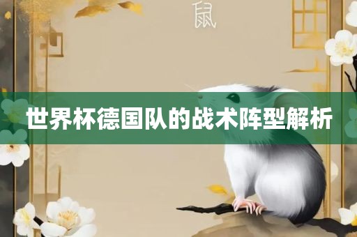 世界杯德国队的战术阵型解析