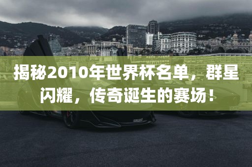 揭秘2010年世界杯名单，群星闪耀，传奇诞生的赛场！