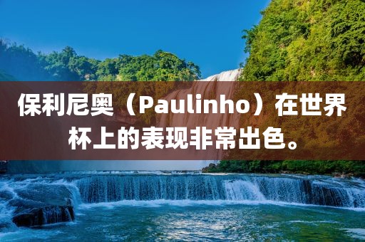 保利尼奥（Paulinho）在世界杯上的表现非常出色。
