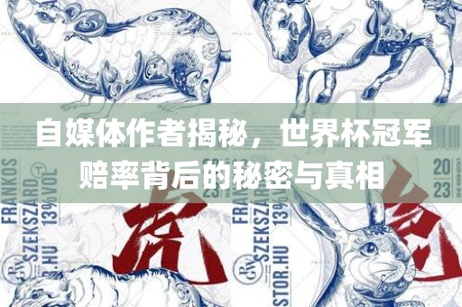 自媒体作者揭秘，世界杯冠军赔率背后的秘密与真相