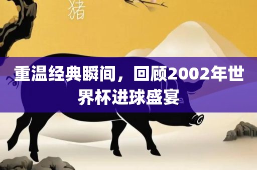 重温经典瞬间，回顾2002年世界杯进球盛宴