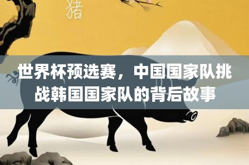世界杯预选赛，中国国家队挑战韩国国家队的背后故事