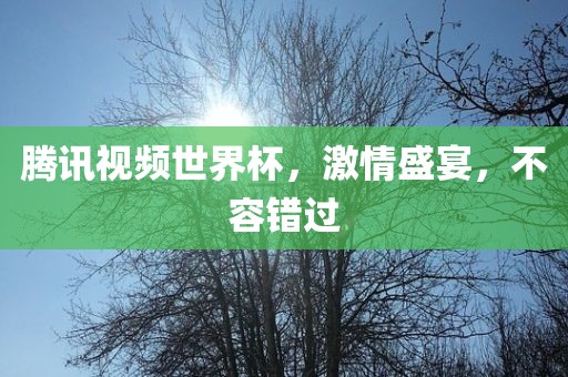 腾讯视频世界杯，激情盛宴洪湖市顺升工程机械租赁有限公司，不容错过