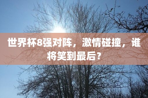 世界杯8强对阵，激情碰洪湖市顺升工程机械租赁有限公司撞，谁将笑到最后？