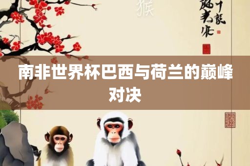 南非世界杯巴西与荷兰的巅峰对决洪湖市顺升工程机械租赁有限公司