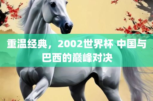 重温经典，2002世界杯 中国与巴西的巅峰对决