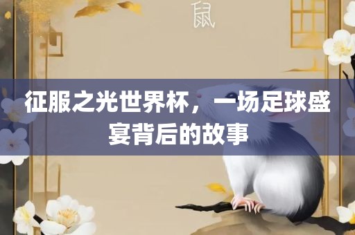 征服之光世界杯，一场足球盛宴背后洪湖市顺升工程机械租赁有限公司的故事