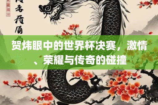 贺炜眼中的世界杯决赛，激情、荣耀与传奇的碰撞
