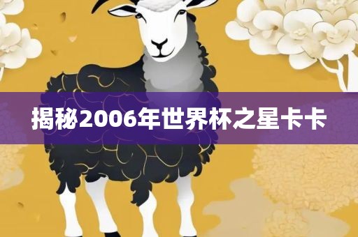 揭秘2006年世界杯之星卡卡
