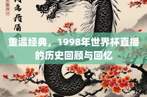 重温经典，1998年世界杯直播的历史回顾与回忆洪湖市顺升工程机械租赁有限公司