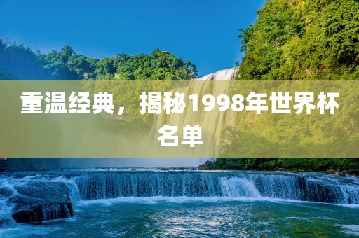 重温经典，揭秘1998年世界杯名单洪湖市顺升工程机械租赁有限公司