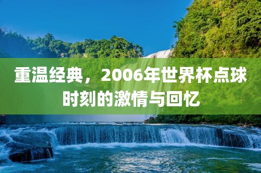 重温经典，2006年世界杯点球时刻的激情与回忆洪湖市顺升工程机械租赁有限公司
