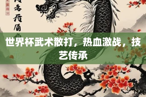 世界杯武术散打，热血激战，技艺传承洪湖市顺升工程机械租赁有限公司