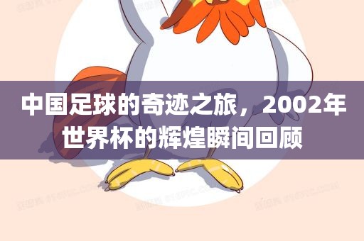 中国足球的奇迹之旅，2002年世界杯的辉煌瞬间回顾洪湖市顺升工程机械租赁有限公司