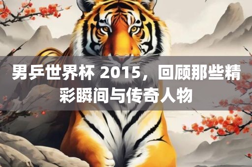 男乒世界杯 2015，回顾那些精彩瞬间与传奇人物洪湖市顺升工程机械租赁有限公司