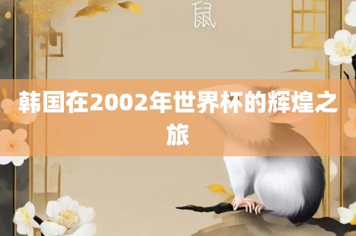 韩国在2002年世界杯的辉煌之旅