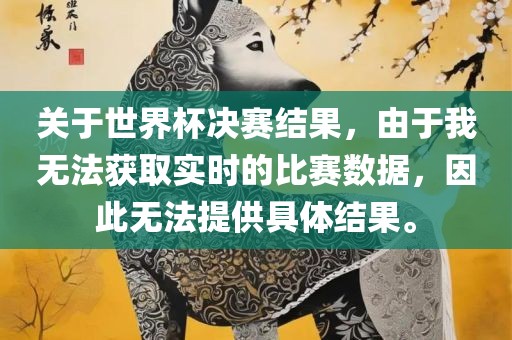 关于世界杯决赛结果，由于我无法获取实时的比赛数据，因此无法提供具体结果。
