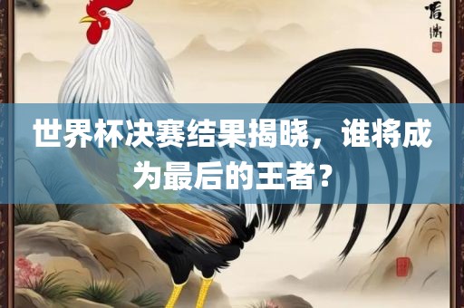 世界杯决赛结果揭晓，谁将成为最后的王者？洪湖市顺升工程机械租赁有限公司