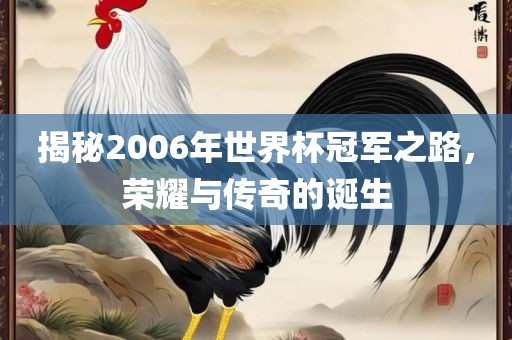 揭秘2006年世界杯冠军之路，荣耀与传奇的诞生