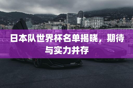 日本队洪湖市顺升工程机械租赁有限公司世界杯名单揭晓，期待与实力并存