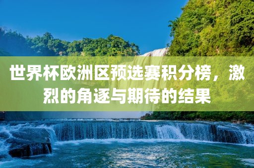 世界杯欧洲区预选赛积分榜，激烈的角逐与期待的结果