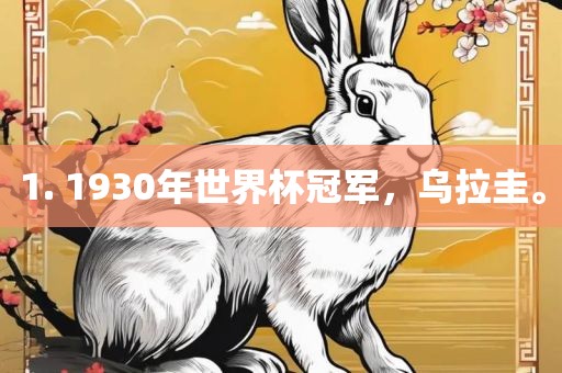 1. 1930年世界杯冠军，乌拉圭。洪湖市顺升工程机械租赁有限公司