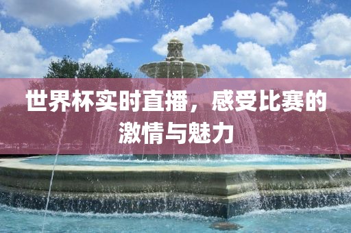世界杯实时直播，感受比赛的激情与魅力