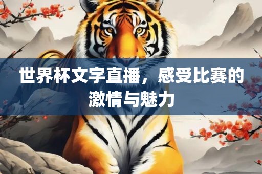 世界杯文字直播，感受比赛的激情与魅力